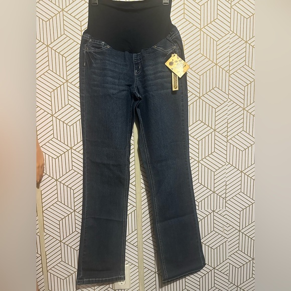 Hybrid & Company Maternity Flare Jeans, L, NWT - Picture 1 of 5